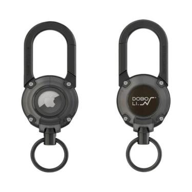 Imagem de Chaveiro De Liga Metálica Para Carro Com Capa Para AirTag, Suporte Rob