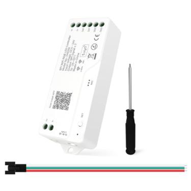 Imagem de MALIIGAZA Controlador Led Wi-Fi Spi Rgb, Ws2811 Tuya App/Smart Life/Google Home/Alexa Control Para Fita De Luz Endereçável Com Suporte Ws2813 Ws2815 Etc. Modo Sta