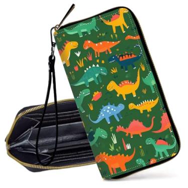 Imagem de Carteira feminina, carteira de pulso de grande capacidade com bloqueio de RFID, porta-cartão de crédito de couro PU fino, Folha de cannabis verde brilhante