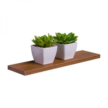 Imagem de Prateleira 50 X 10cm Freijó Suporte Invisível
