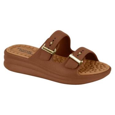 Imagem de Tamanco Anabela Sandália Tiras Modare Ultraconforto Palmilha Massagead