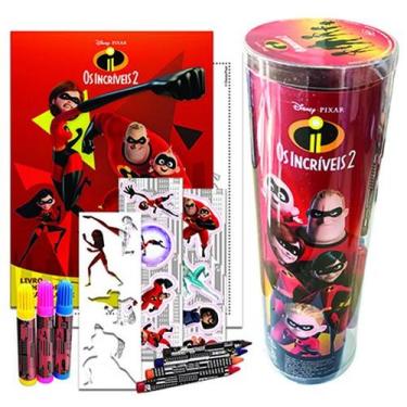 Imagem de Livro - Disney - Tubo histórias para colorir - Os incríveis
