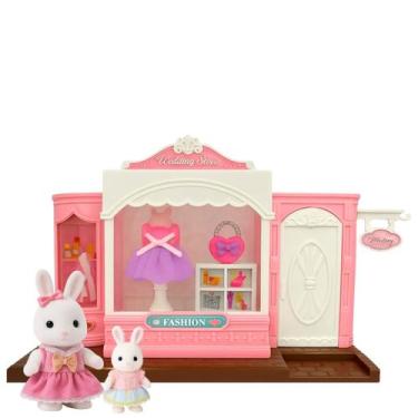 Imagem de Boutique Casinha Feliz Estilo Sylvanian Family Com Peças De Moda E Coe