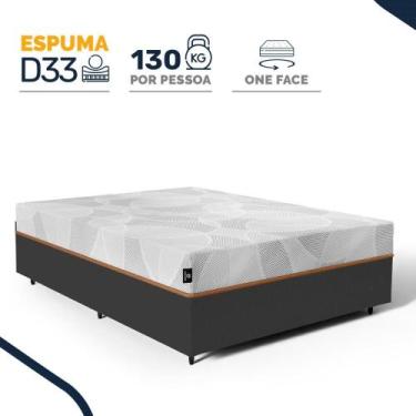 Imagem de Cama Box com Colchão de Espuma D33 Enrolado Sonno Full Umaflex Casal 1