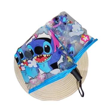 Imagem de Guarda-chuva Automático Transparente Com Estampa De Anime, Portátil E 
