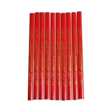 Imagem de Conjunto De Lápis De Carpinteiro 10 Peças, Caneta Marcadora Preta De P