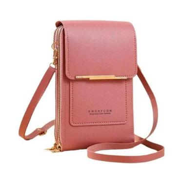 Imagem de Bolsa De Ombro Feminina De Couro Macio Com Tela Sensível Ao Toque, Car