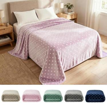Imagem de Manta Cobertor Casal Poá Microfibra Antialérgico Extra Macio Casa Dona