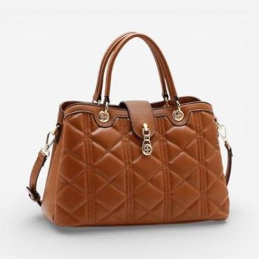 Imagem de Bolsa Feminina Chenson Mão Matelassê Elegance Marrom-Feminino