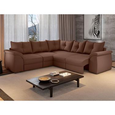 Imagem de Sofa de Canto 5 Lugares Sued Qatar Flash Estofados