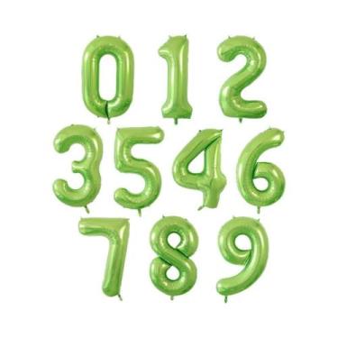 Imagem de Balões De Aniversário De 40 Polegadas Em Folha, Balões De Hélio Com Nú