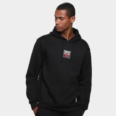 Imagem de Moletom NBA Chicago Bulls Mitchell & Ness Masculino, Preto, G