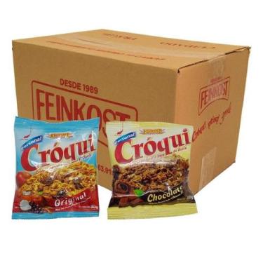 Imagem de Granola Croqui E Chocolate Caixa Mista 50 Saches - Cróqui, 30g, Natura