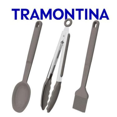 Imagem de Jogo De Utensílios Tramontina Softta Em Silicone 3 Peças Colher de Ser