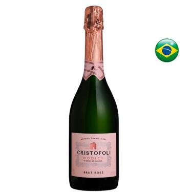 Imagem de Espumante Brasileiro Cristofoli Dodici Brut Rosé 12 meses