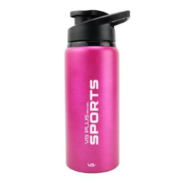 Imagem de Garrafinha Squeeze Alumínio Brilhante com Trava 750ml Academia Vg+, Ro