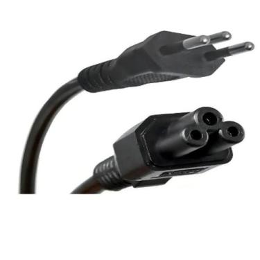 Imagem de Cabo de Energia Tripolar para Fonte de Notebook, PC, Monitor e Outros 