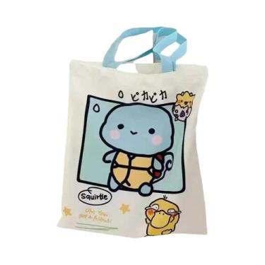 Imagem de Bolsa De Ombro Feminina De Lona De Grande Capacidade, Anime, Pokemon, 