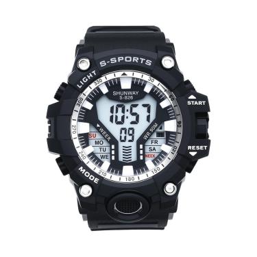 Imagem de Relógio Masculino Esportivo Digital Militar Preto - Tudo em Caixa