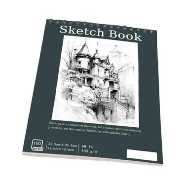 Imagem de Caderno De Desenho Espiral A3 A4 A5 Com Papel Sem Ácido Para Estudante