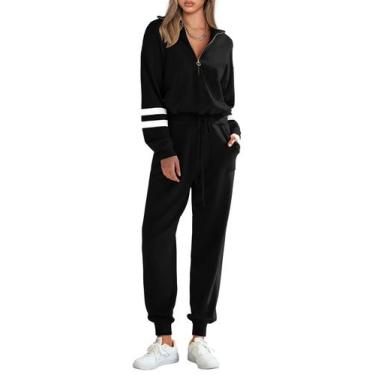 Imagem de Conjunto de Agasalho PRETTYGARDEN com Blusão com Zíper e Calça Jogger 