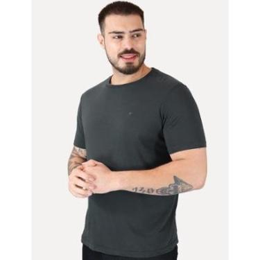 Imagem de Camiseta Ellus Masculina Cotton Easa Classic Chumbo Mescla-Masculino