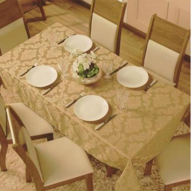 Imagem de Toalha de Mesa Jacquard Inglês 8 Lugares (Retangular) - Santandrea Tex