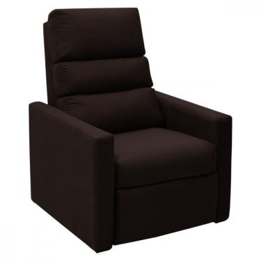 Imagem de Poltrona Do Papai Reclinável Ravena Couro Sintético Marrom Star Confort