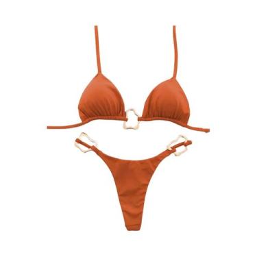 Imagem de Biquíni Micro Sexy Feminino Com Efeito Push up 2024, Roupa De Banho, M