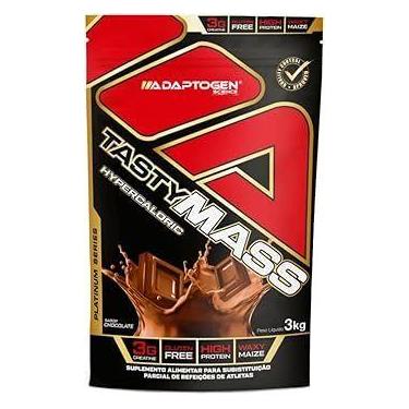 Imagem de Tasty mass hypercaloric strawberry 3kg - ADAPTOGEN