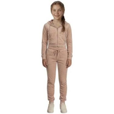 Imagem de Conjunto Moletom Infantil Inverno Plush Peluciado Capuz Veluna-Feminino