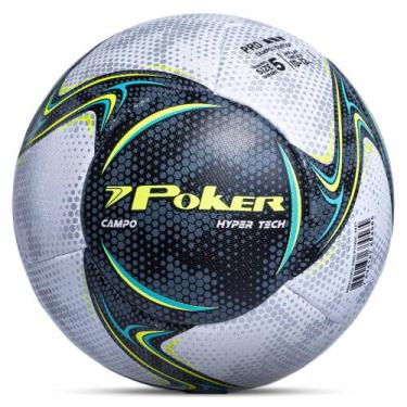 Imagem de Bola Poker Fut Campo Pro Fusionada Hyper Tech 05531, Pt, Vdc