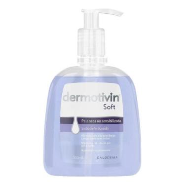 Imagem de Sabonete Líquido Facial Pele Seca Dermotivin Soft 300ml - Congratulati