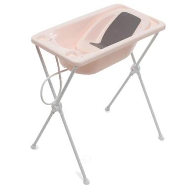 Imagem de Banheira para Bebe Com Suporte Galzerano Acqua Trio Rose