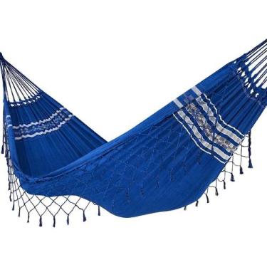 Imagem de Redes De Dormir Casal Descanso Dormir 4m Cores Cor Azul Pern - Congrat