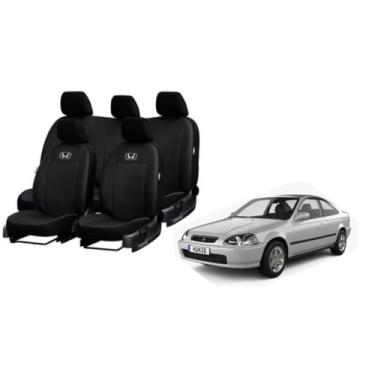 Imagem de Conjunto Capa de Couro Honda Civic 95-99 Resistente à Sujeira e Líquid