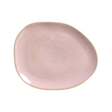 Imagem de Conjunto com 6 Pratos Raso Oval Orgânico Litchi 31x24x2,5cm