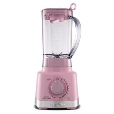 Imagem de Liquidificador Britânia Pro Maxx 6 Rosa Com Filtro Turbo 3 Litros 1400