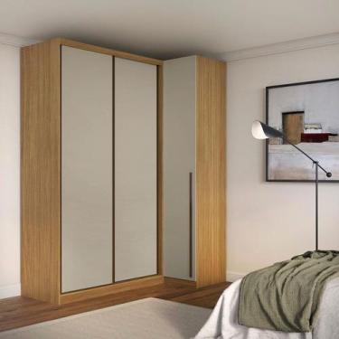 Imagem de Módulo de Canto Porta de Correr 3 Portas Mdf Altezza Trend - Belmax
