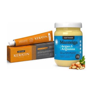 Imagem de Kit Pós Química Argan E Queratina Antifrizz Profissional - Soft Hair