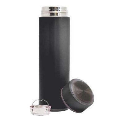 Imagem de Garrafa Térmica Inox 500ml Quente Frio Tampa Preto Nº14 - SMART TECH