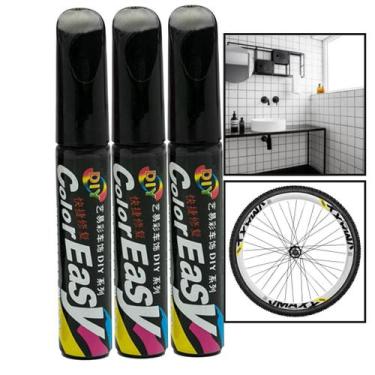 Imagem de Kit 3 Canetas Tinta Reparadora Tira Risco Automóveis Carro Moto Caminh