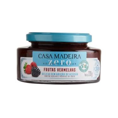 Imagem de Geleia casa madeira zero açúcar de frutas vermelhas 220g