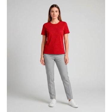 Imagem de Blusa Feminina Básica Infinita Cor Vermelho, G, Vermelho