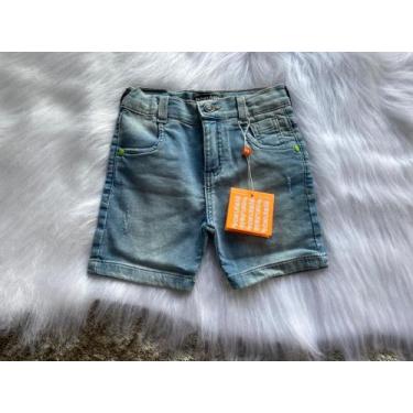 Imagem de Bermuda infantil jeans masculina - Bakulelê