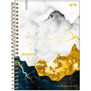 Imagem de Agenda Planner Financeiro Espiral Universitário Capa Dura 192PGS JANDA