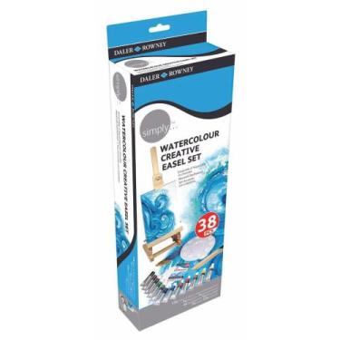 Imagem de Kit Completo Aquarela 38pcs Mini Cavalete+bloco+tintas - DALER & ROWNE