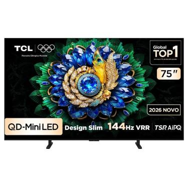 Imagem de Smart TV TCL 75 Polegadas QLED Mini LED 4K A400M WiFi Bluetooth Google TV HDR10+ 144 Hz VRR 75A400M