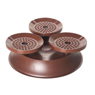 Imagem de Suporte porta espeto para mesa 3 espetos churrasco encaixe removível -