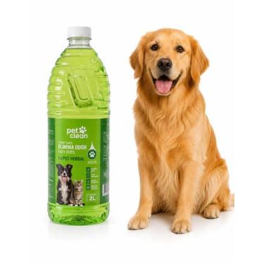 Imagem de Desinfetante Elimina Odor Xixi e Fezes 2l Pet Herbal - Pet Clean